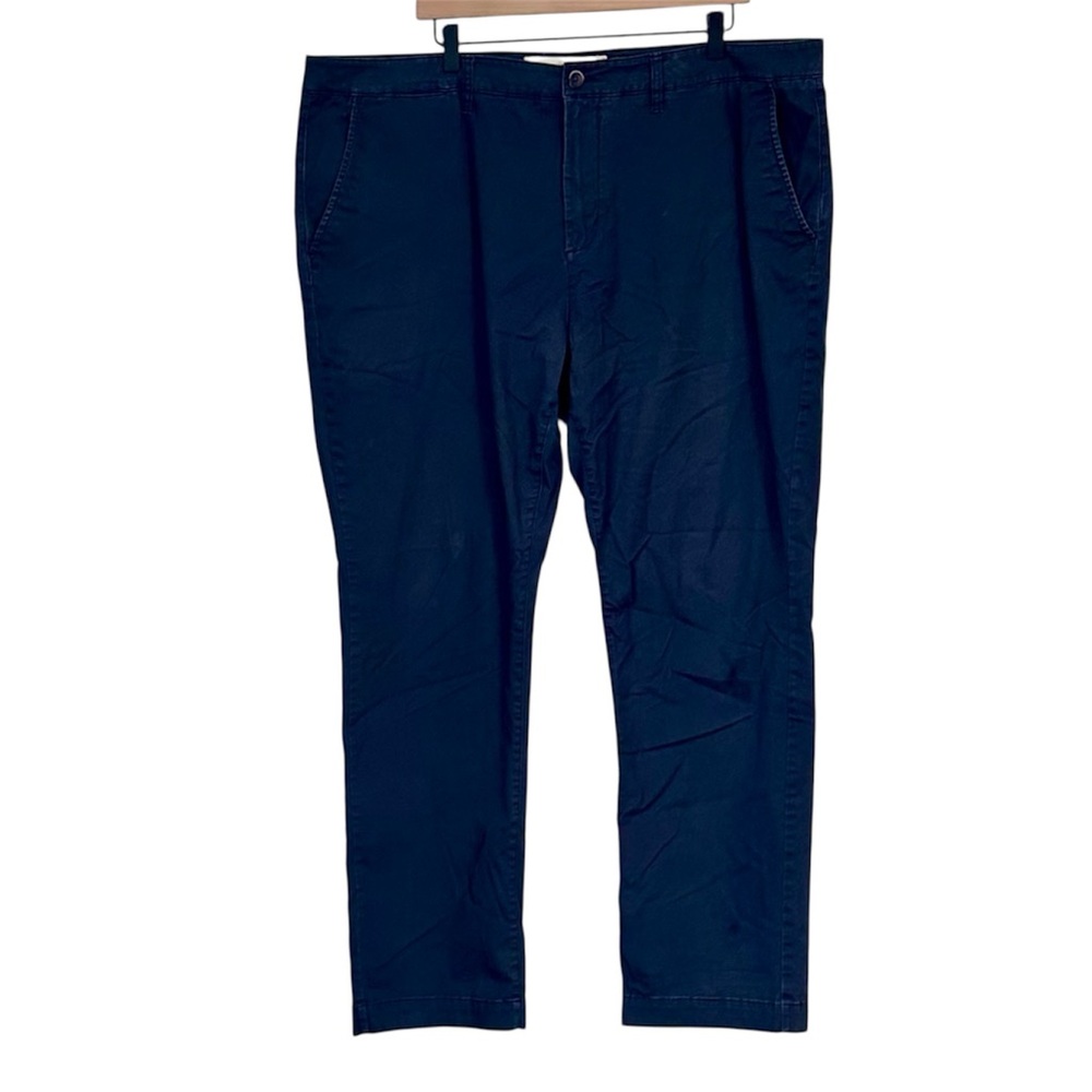 Tailor Vintage Dark Blue Classic Fit Chinos - Size: 42 x 32